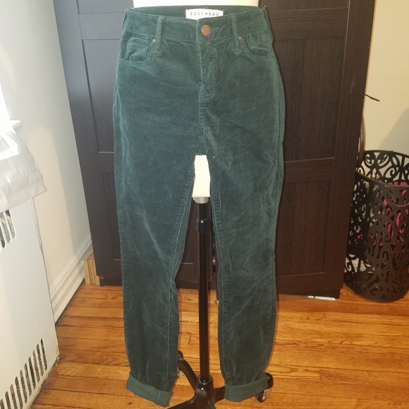 emerald green corduroy pants